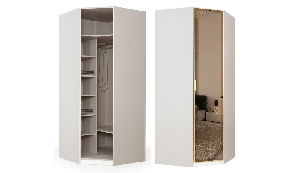 Infinity Köşe Gardrop (Beyaz)