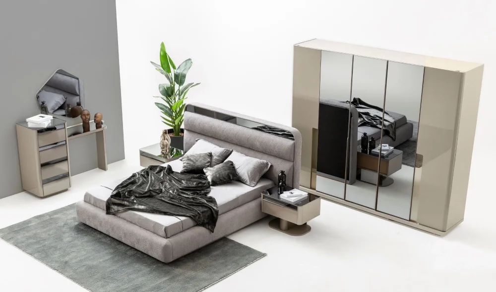 Inox Bazalı Karyola (160x200)