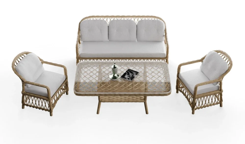 Kaçkar Rattan Camel Bahçe ve Balkon Takımı