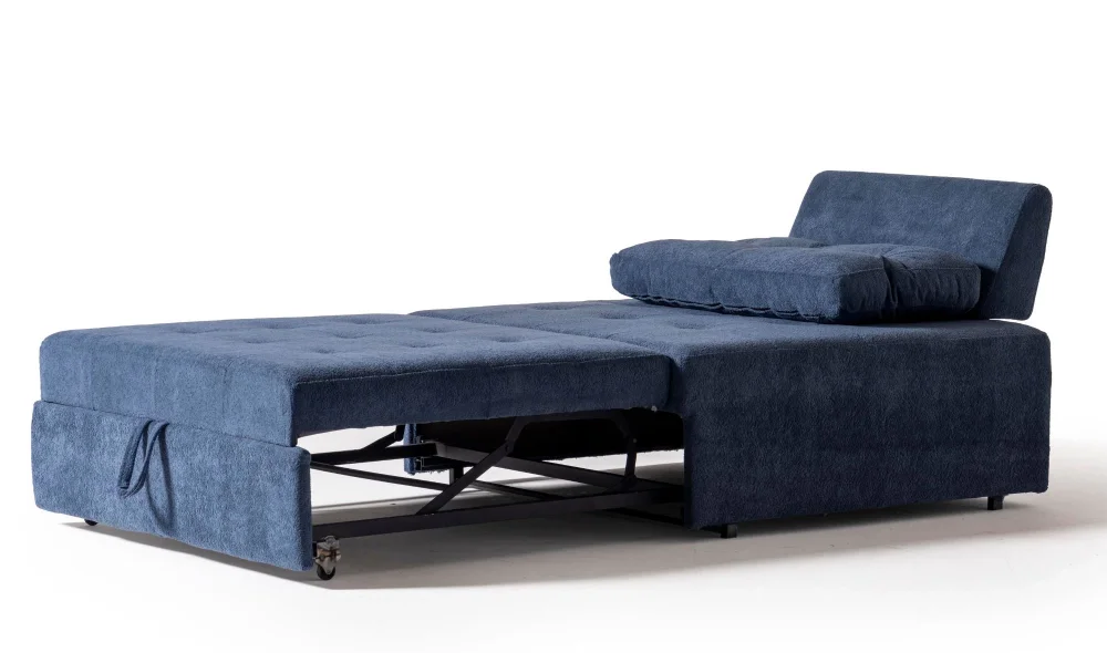 Rest Açılır Yataklı Tekli Lacivert Koltuk