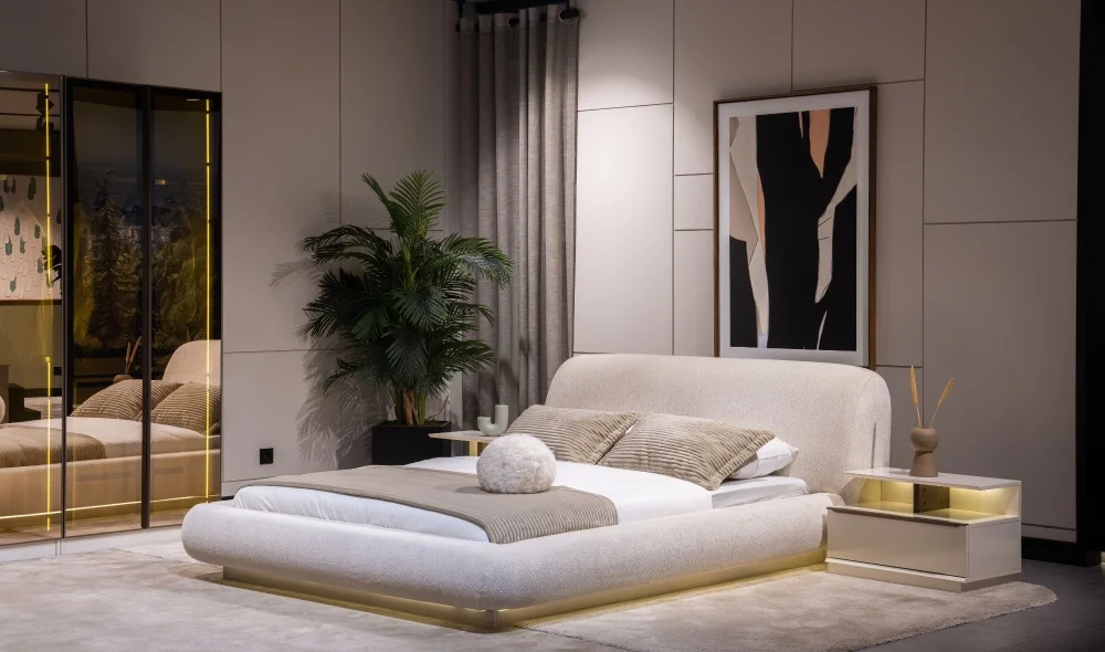 Latte Bazalı Karyola (160x200)