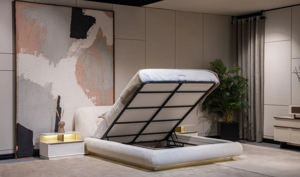 Latte Bazalı Karyola (160x200)