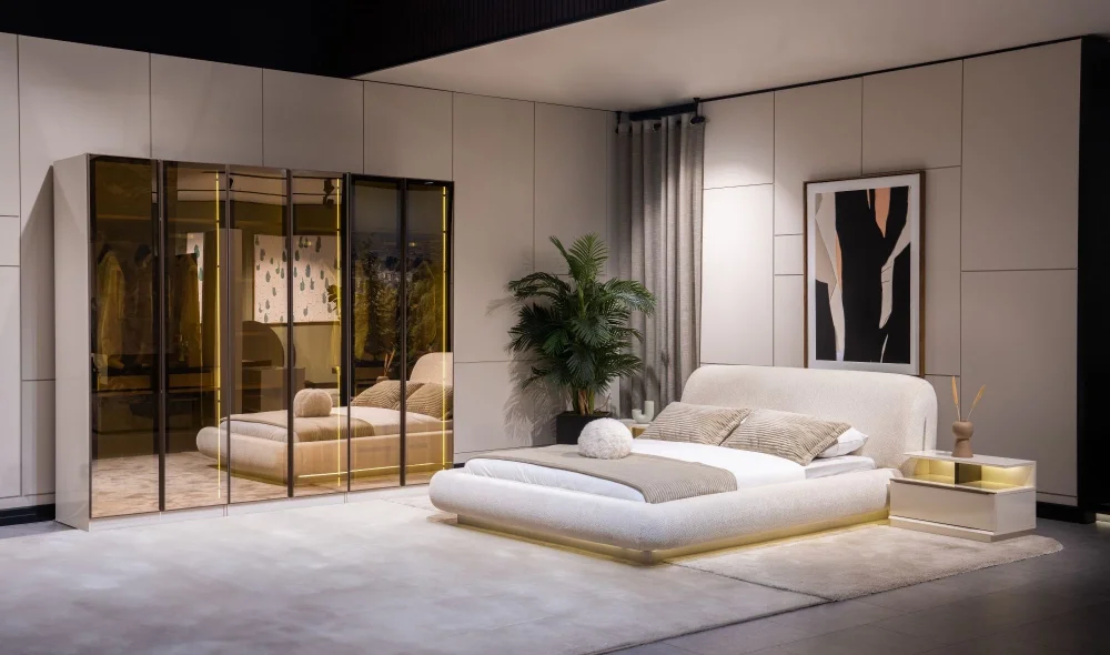 Latte Bazalı Karyola (160x200)