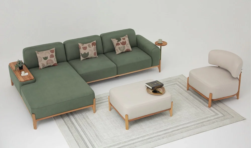 Likya Dinlenmeli Köşe Koltuk Takımı