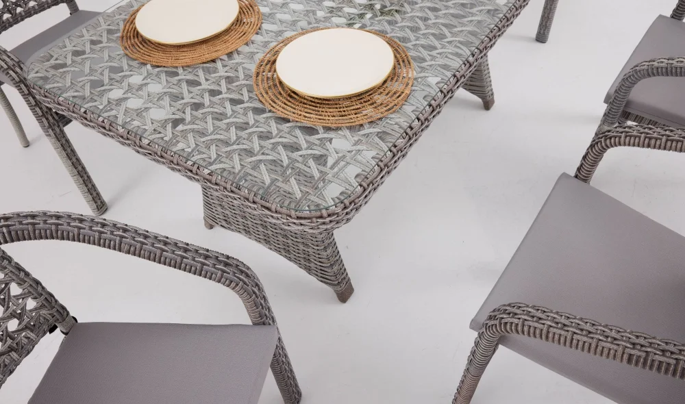 Lima Berlin Bahçe ve Balkon Masa Seti (Stone)