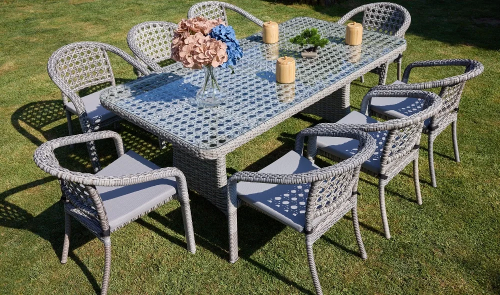 Lima Lizbon Bahçe ve Balkon Masa Seti (Stone)