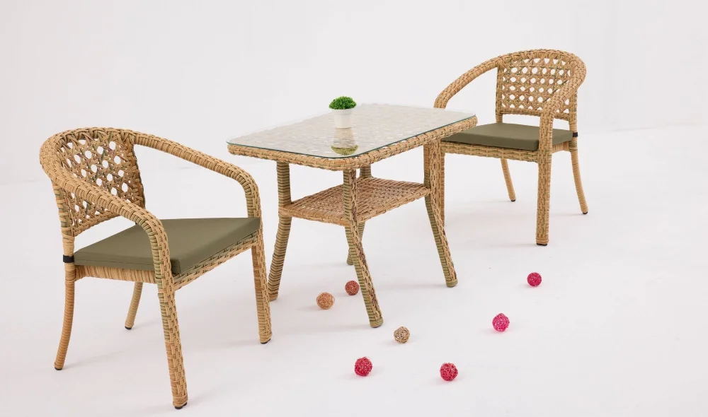 Lima Mali Bahçe ve Balkon Masa Seti (Elvan)