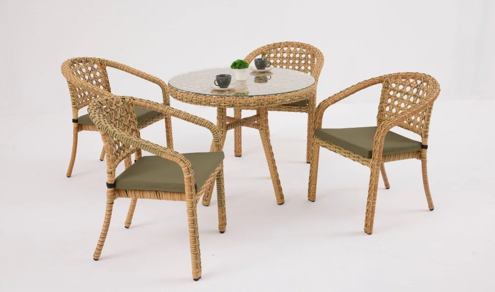 Lima Nepal Bahçe ve Balkon Masa Seti (Elvan)