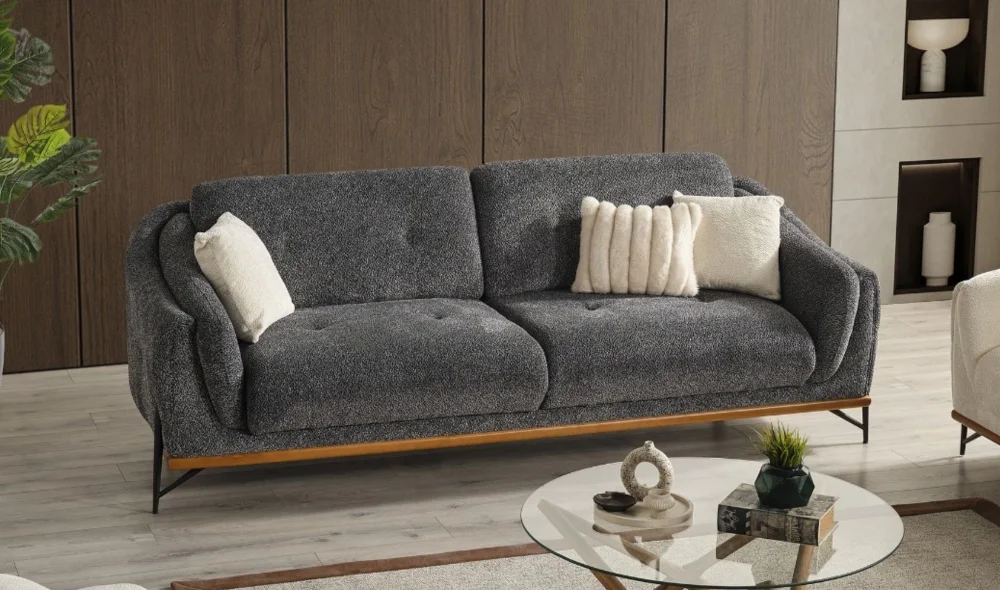 Lina Antrasit 3lü Koltuk