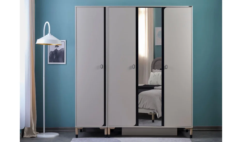 Lion 4 Kapaklı Dolap