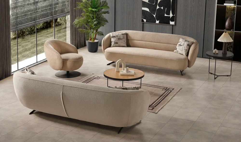 Loft 3lü Koltuk (Krem)