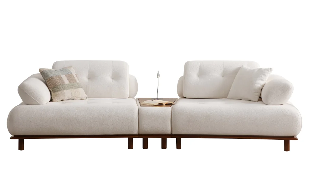 Lois Beyaz Koltuk Takımı