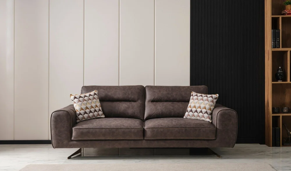 Magnora Kahve 3lü Koltuk