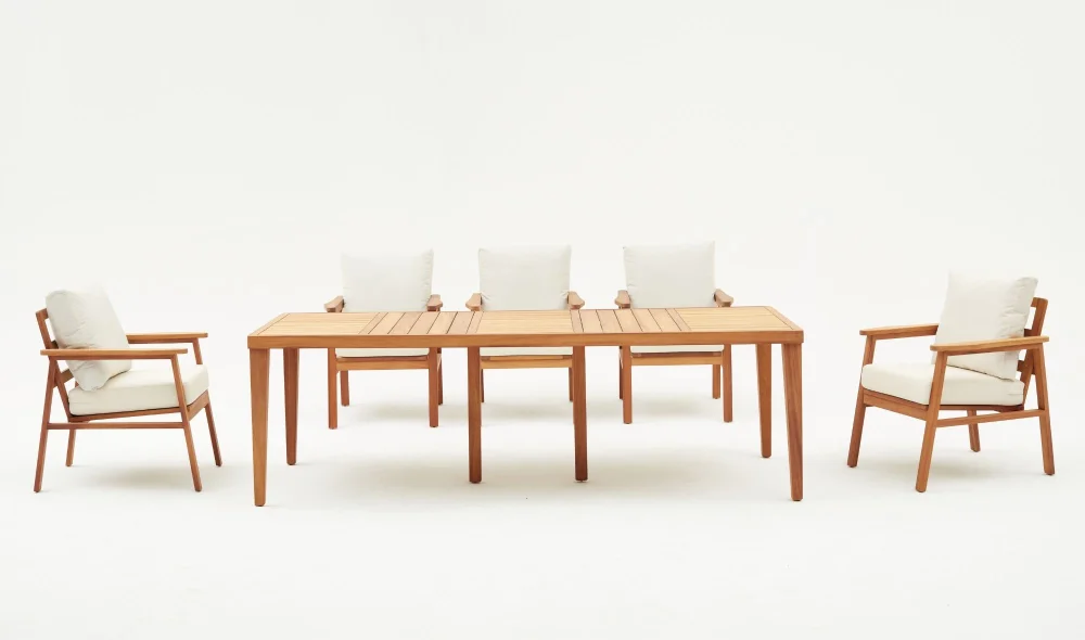 Marmaris Yemek Masası Takımı (İroko)