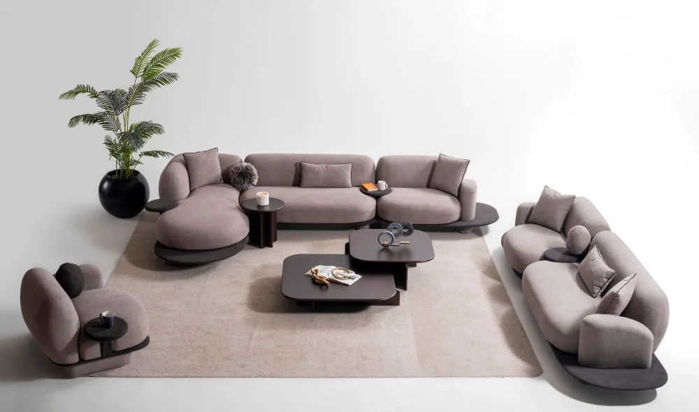 Melo Dinlenmeli Köşe Koltuk Takımı