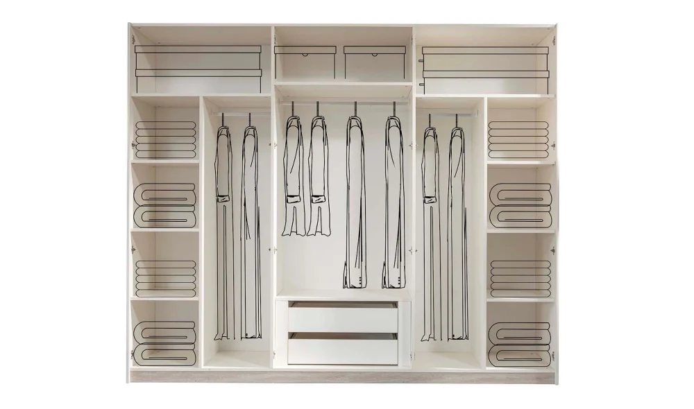 Merkür 6 Kapaklı Gardrop