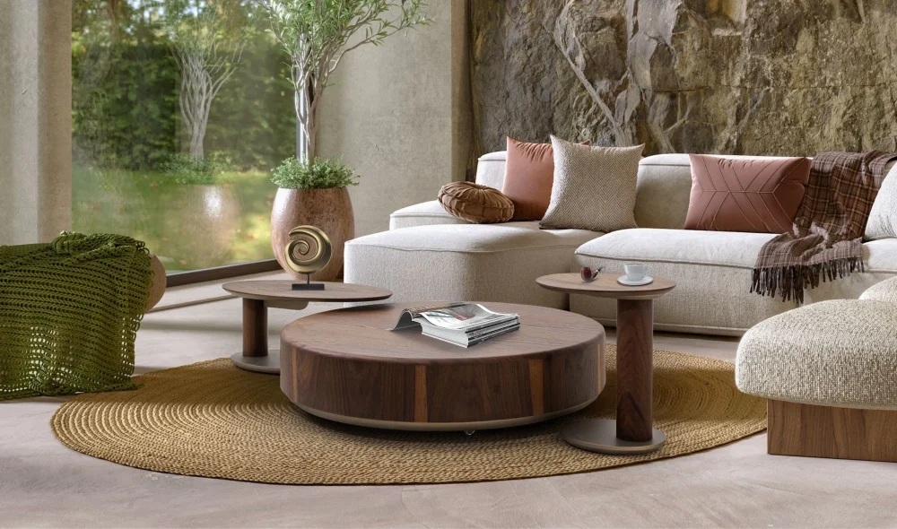 Merlo Yuvarlak Orta Sehpa