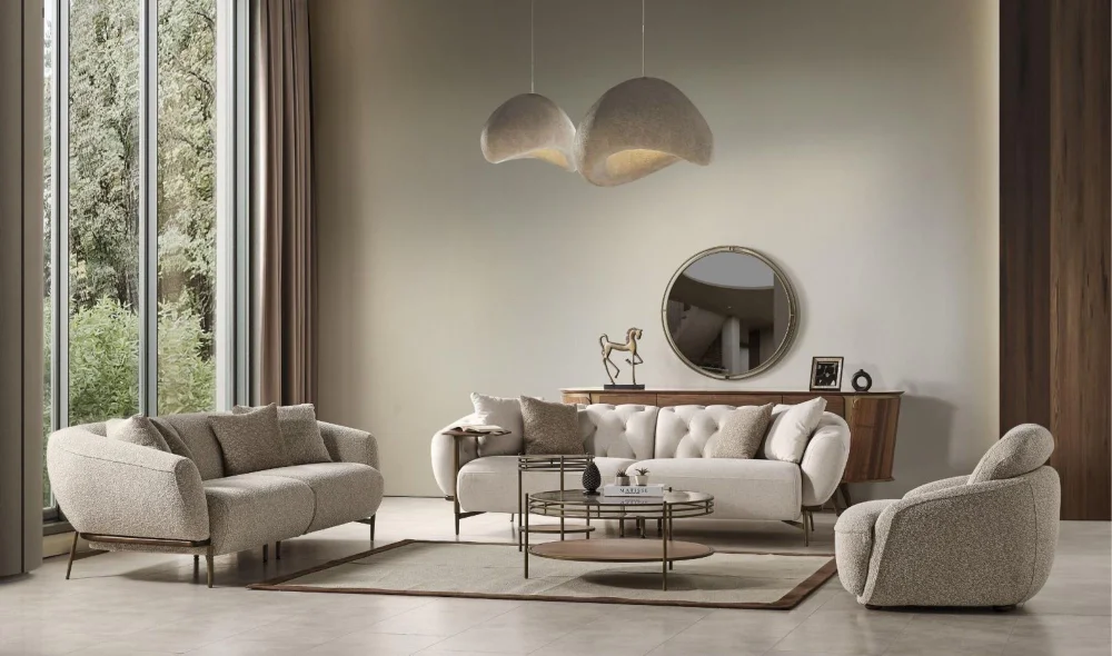 Meva Chester 3lü Koltuk