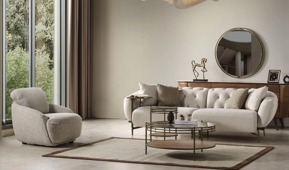 Meva Chester 3lü Koltuk