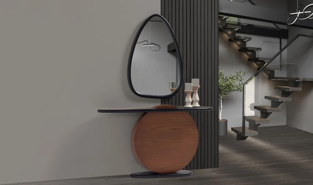 Milano Meşe Dresuar ve Ayna