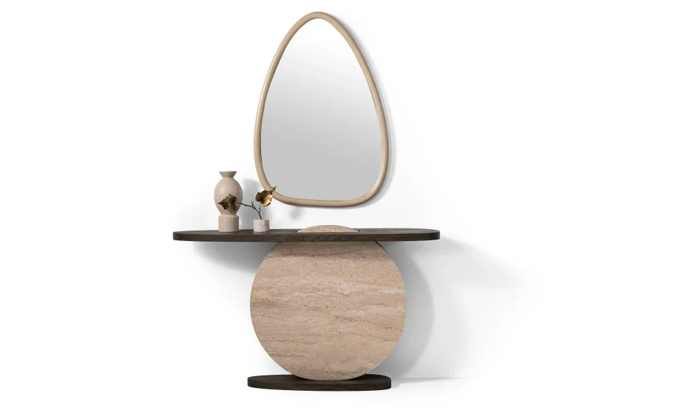 Milano Traverten Dresuar ve Ayna