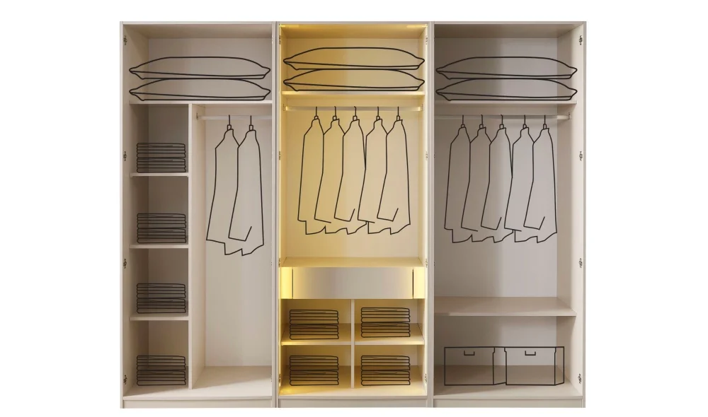 Milano 6 Kapaklı Gardrop