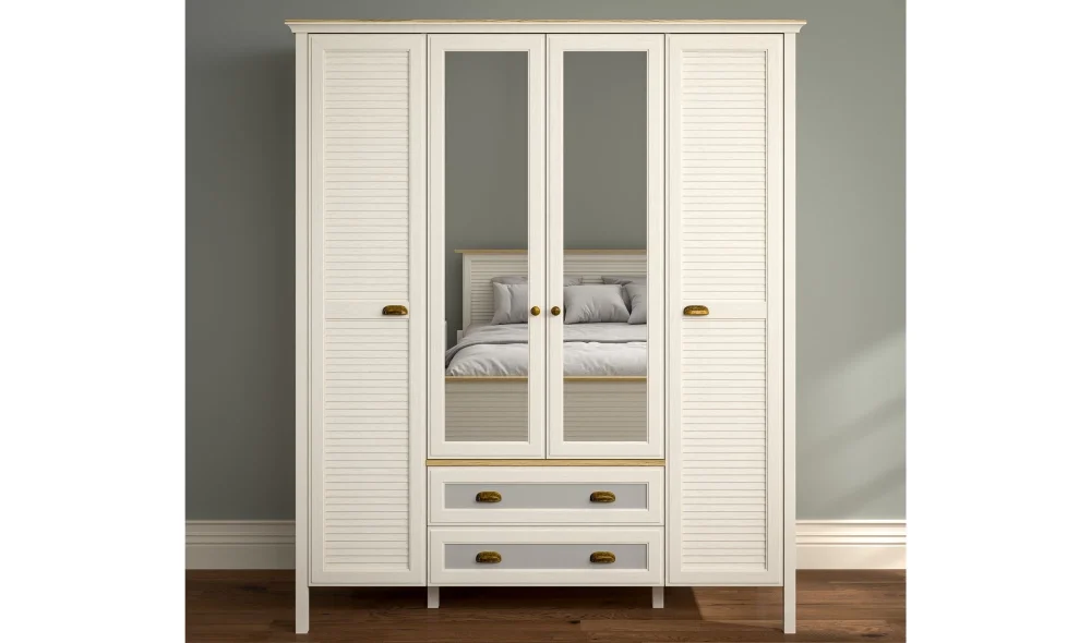 Misto 4 Kapaklı Ledli Gardrop