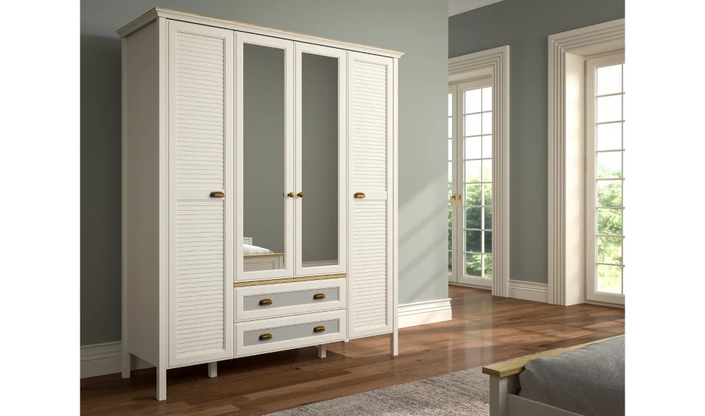 Misto 4 Kapaklı Ledli Gardrop