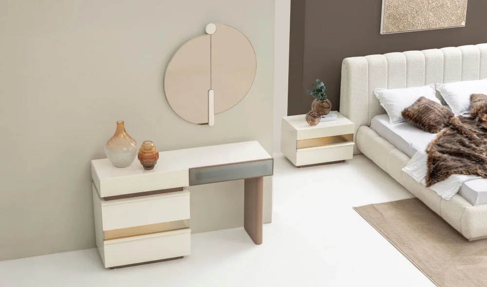 Mocha Şifonyer ve Ayna