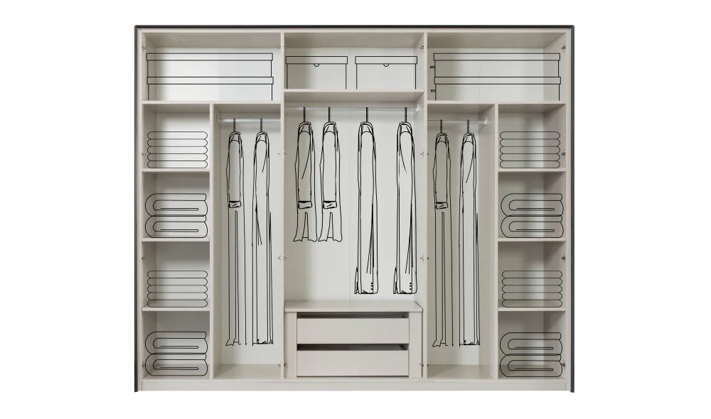 Mona 6 Kapaklı Gardrop