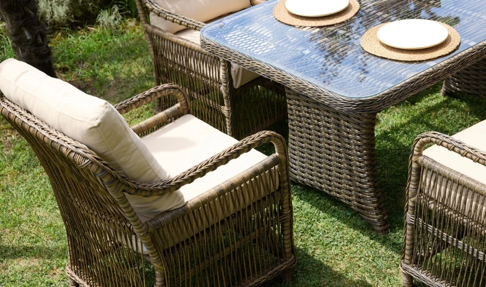 Monaco Berlin Bahçe ve Balkon Masa Seti (Kahve)