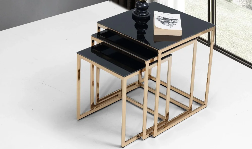 Money Zigon Sehpa (Gold)