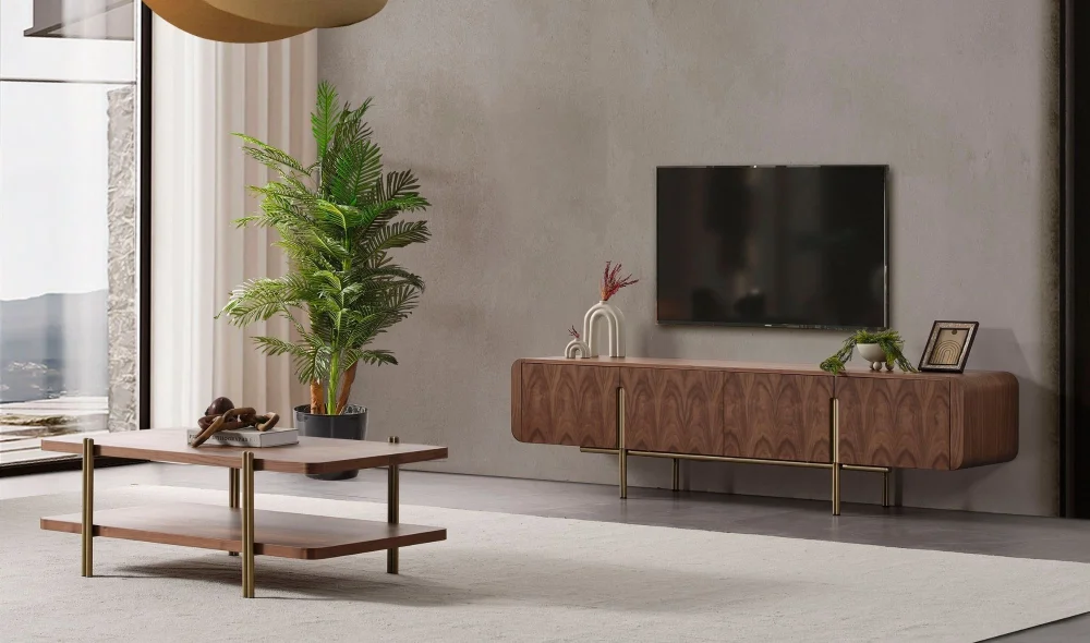 Monolit Ceviz Tv Sehpası
