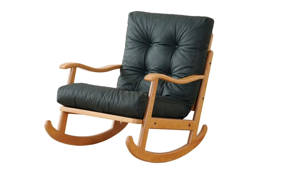 Naturel Kareli Sallanır Koltuk