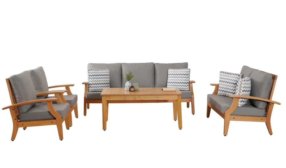 Naturel Teras Gri 4 Oturumlu Bahçe ve Balkon Takımı