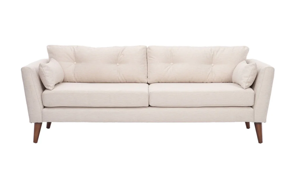 Noira 3lü Kanepe (Krem)