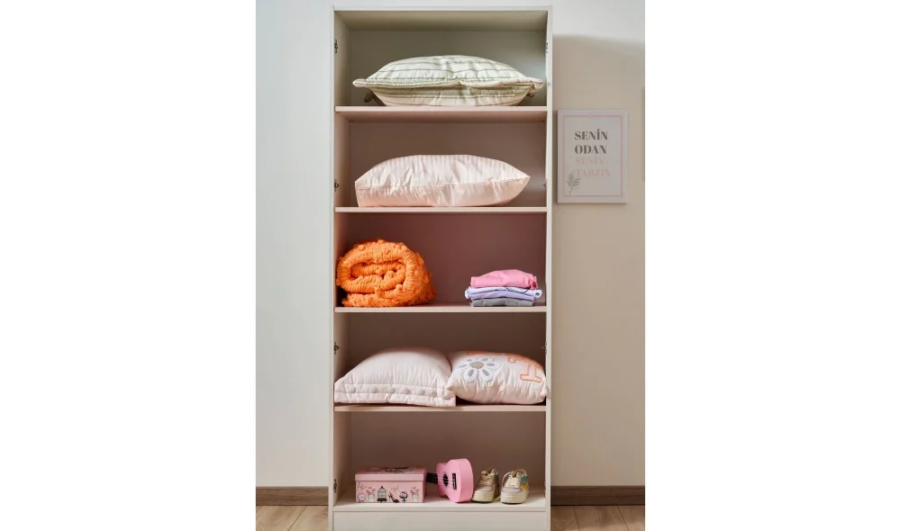 Nora 2 Kapaklı Dolap (Raflı)