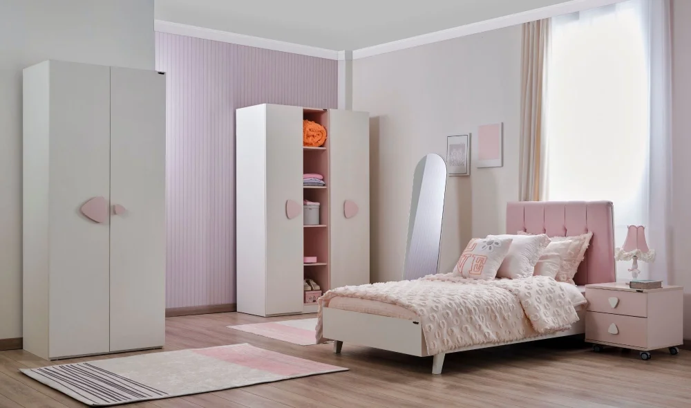 Nora 2 Kapaklı Dolap (Raflı)