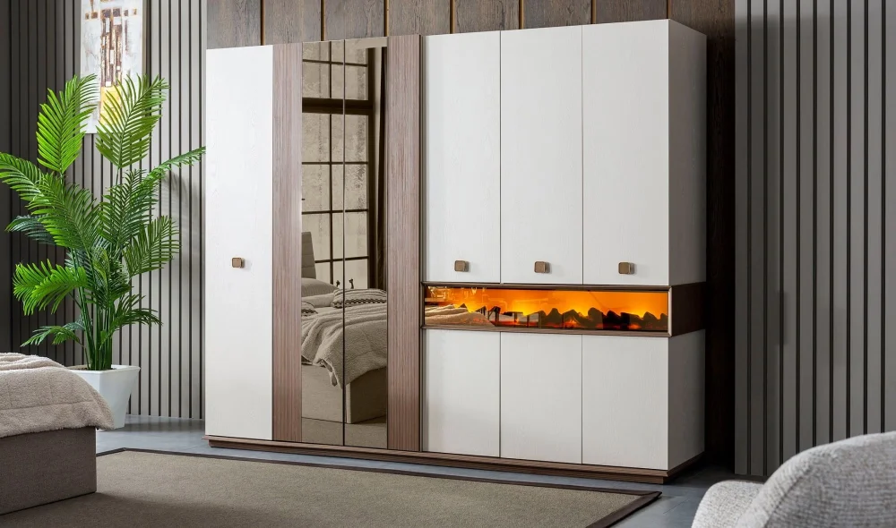 Orjin 6 kapaklı Gardrop