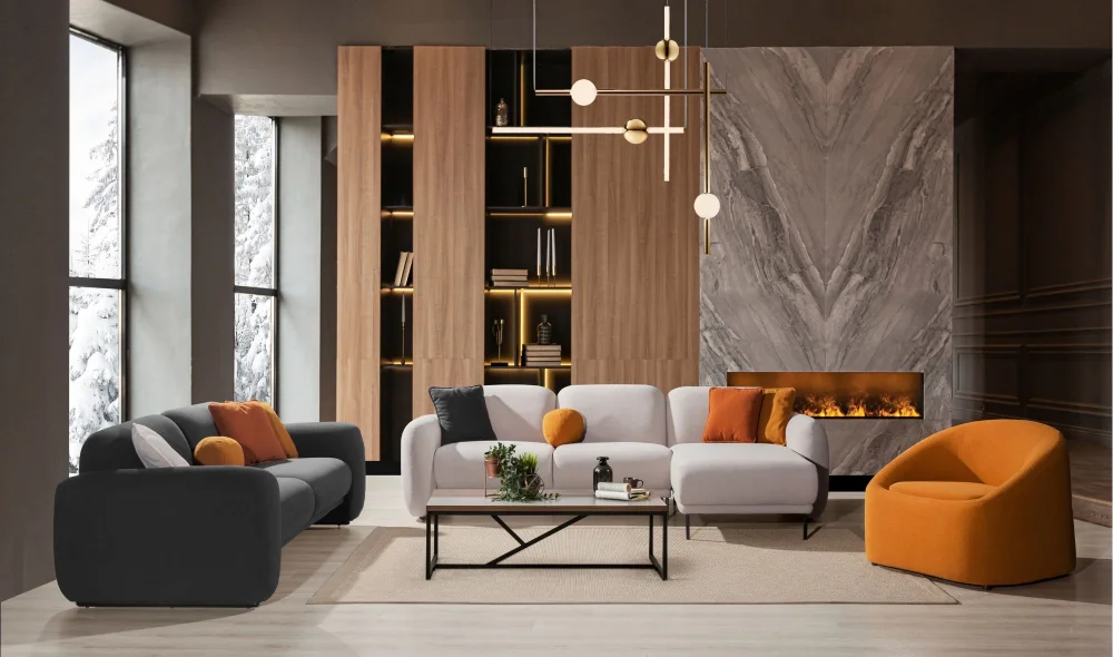 Oslo Dinlenmeli Köşe Koltuk Takımı