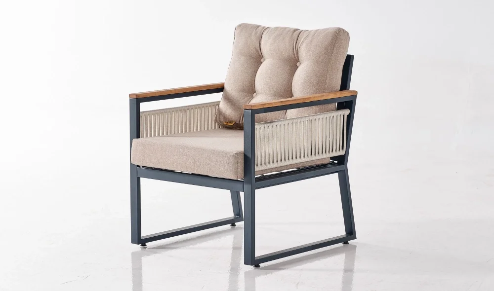 Palma Krem Üçlü Bahçe ve Balkon Takımı