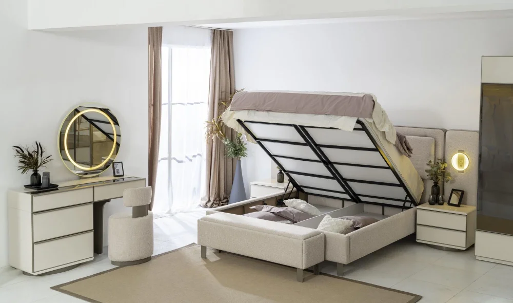 Pamukkale Bazalı Karyola (160x200)