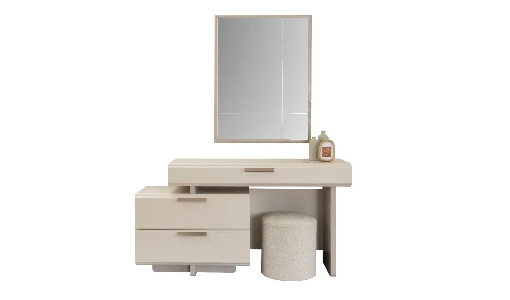 Pastel Şifonyer ve Ayna