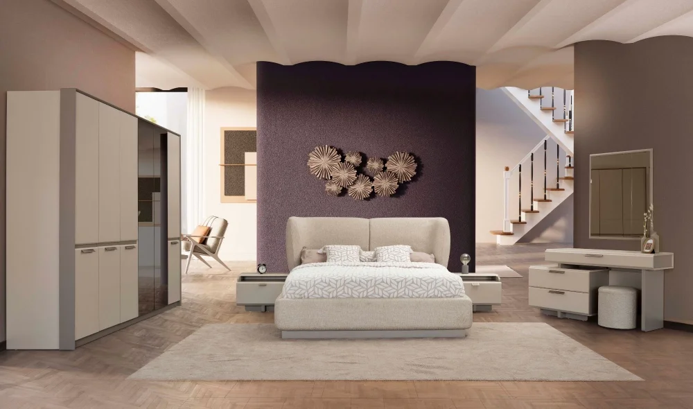 Pastel Şifonyer ve Ayna