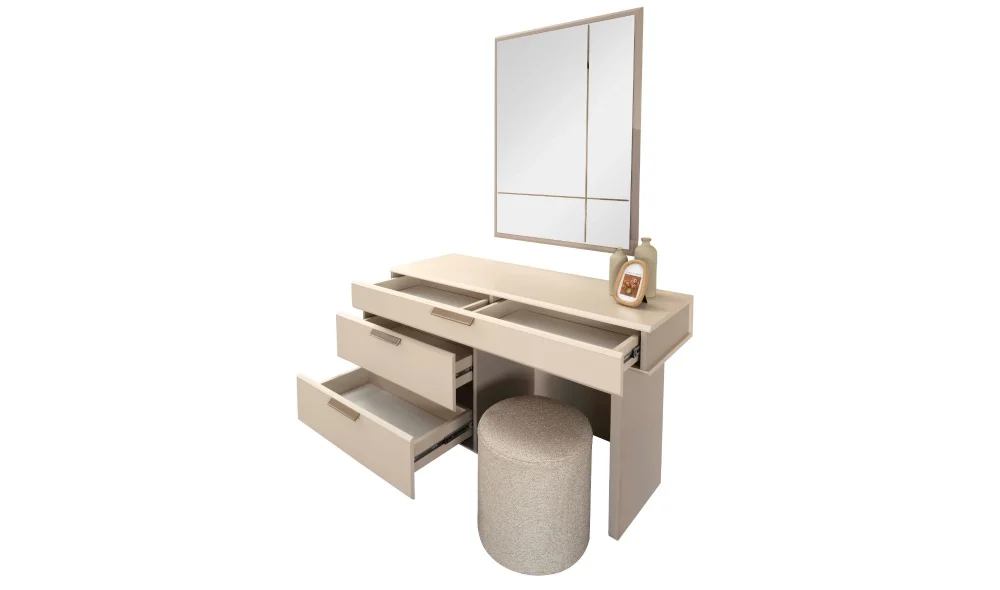 Pastel Şifonyer ve Ayna