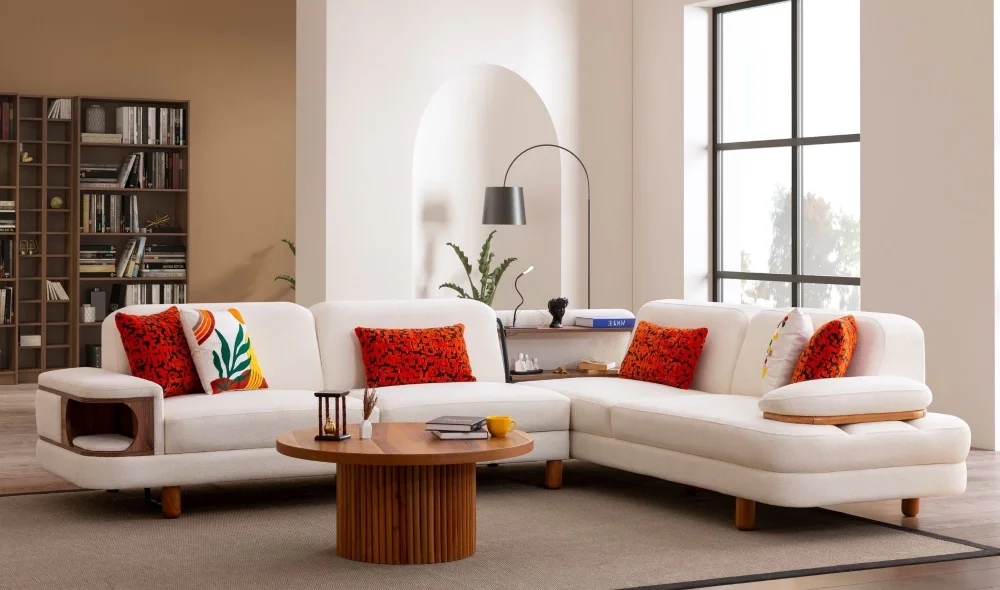 Pati Raflı Köşe Koltuk Takımı