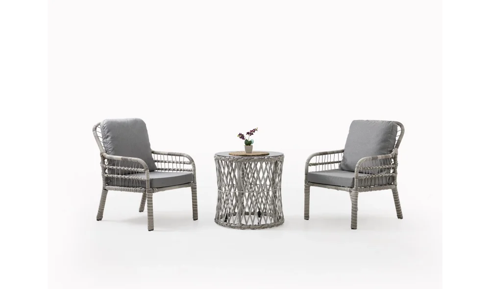 Pisa Bahçe ve Balkon Takımı (Beyaz - Tekli)