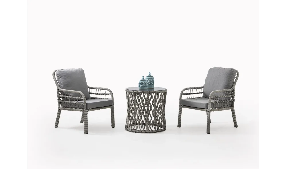 Pisa Bahçe ve Balkon Takımı (Gri - Tekli)