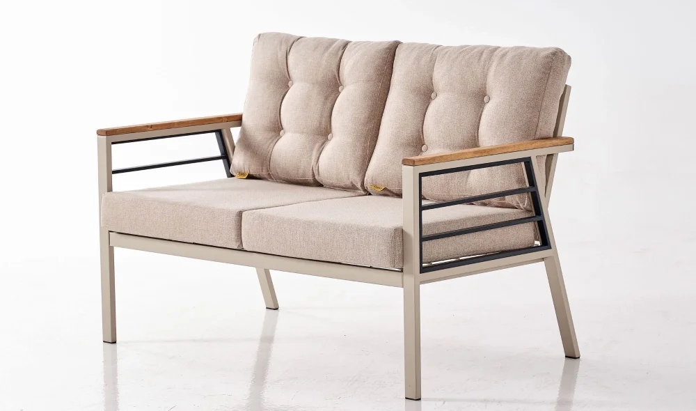 Praga Krem İkili Bahçe ve Balkon Takımı