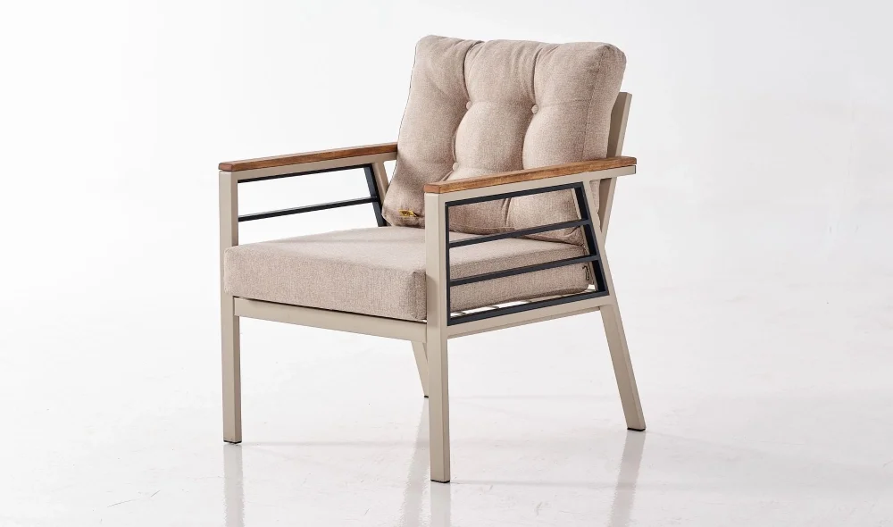 Praga Krem İkili Bahçe ve Balkon Takımı